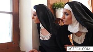 Insane bizzare porno with catholic nuns and the monster!