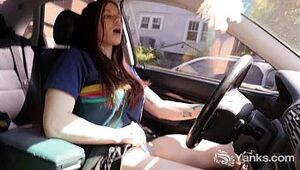 Red-hot Matilda Draining While Driving