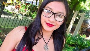 MAMACITAZ - Latina Teenager Eva Cuervo Nails With Stranger During Lunch Break